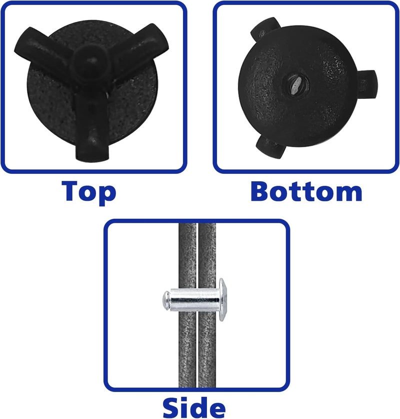 BUSY-CORNER Tri-Fold Exploding Large Head Aluminum Pop Blind Rivets 3/16'' * 4/5'' Long Grip Solid Rivets Used For Industries Automobiles Kayak Sailboat & Furniture 50 Pieces Black - Image 5